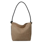 Large Capacity Frosted Suede Fashion Casual Shoulder Underarm Tote Handbag