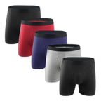 Multi-pack Men's Prevent Thighs Chafing Boxer Briefs