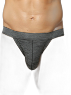 3 Pack Men's Breathable Mesh Odor-Resistant Solid Color Sexy Briefs