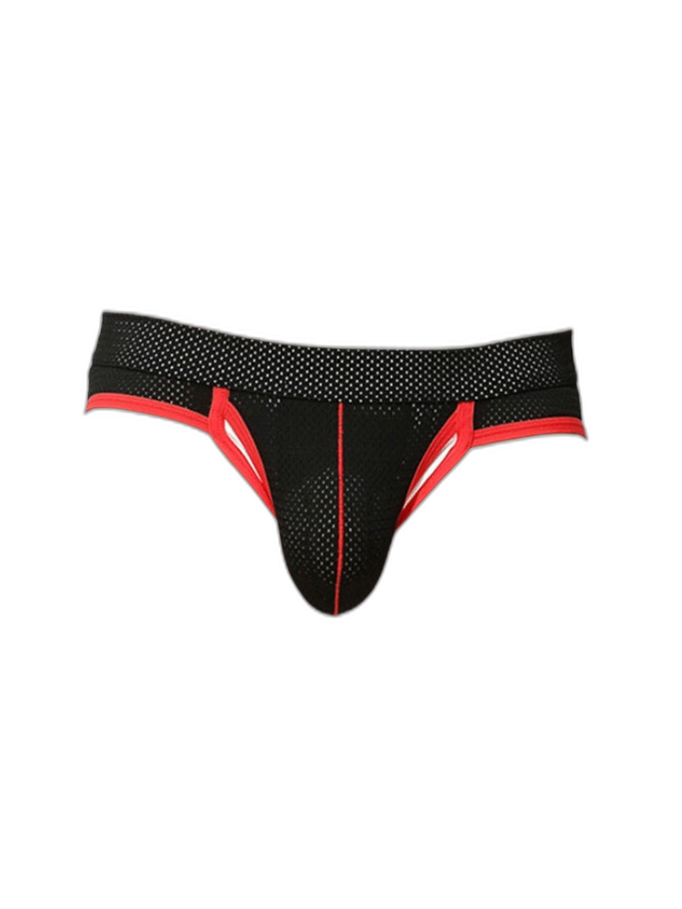 2 Pack Men's Breathable Side-Open Thin and Lightweight Supportive Fit Briefs