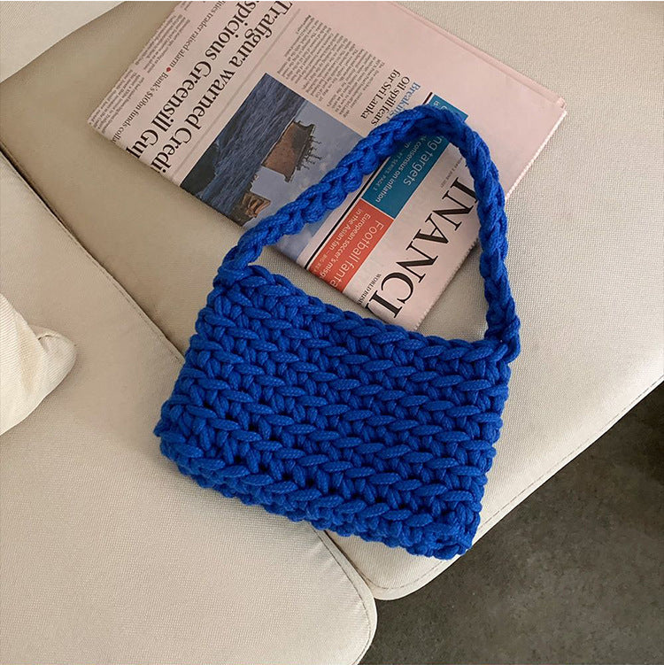Fashionable Simple Woven Handbag Shoulder Bag