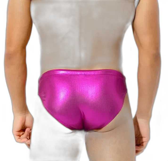 Liquid Chrome Metallic Briefs