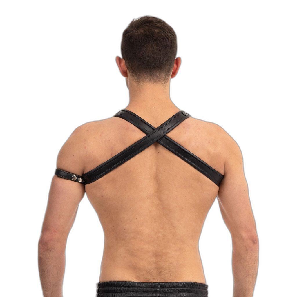 Prowler RED Leather Cross Harness Black Green Small Medium
