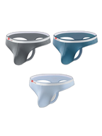 3 Pack Men's U-Pouch Ice Silk Sexy Thong
