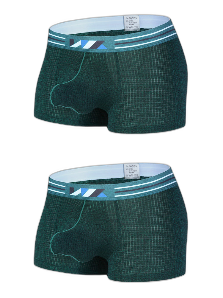 2 Pack Separated Pouch Comfy Mens Boxer Briefs