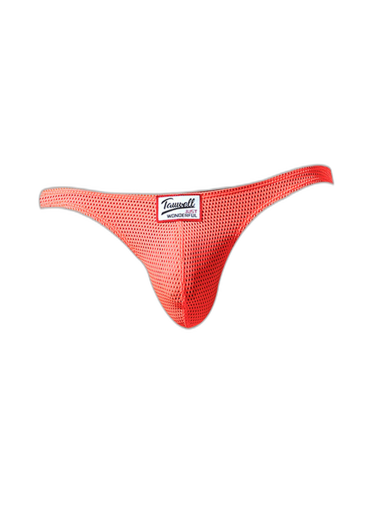 2 Pack Men's Sexy Breathable Mesh Thongs with High Stretch