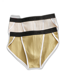 4 Pack Men's Solid Color Cotton Breathable Trendy Briefs