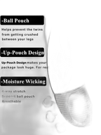 3 Pack Men's Breathable Divided Double Pouch Boxer Briefs