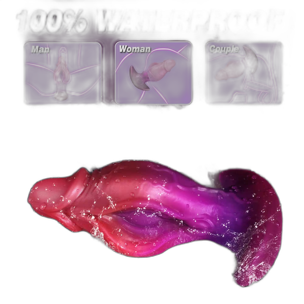 Soren - 6.7 Inch Monster Glans Silicone Butt Plug - Fantasy Anal Toy