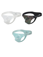 3 Pack Men's Low Waist Transparent Sexy Large Pouch Ice Silk Thong