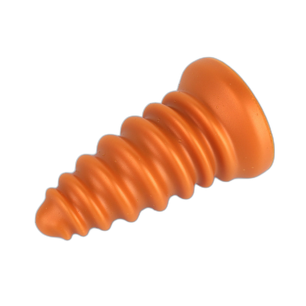 Milo - Ribbed Butt Plug - Soft Anal Dilator - Huge Anal Toy - Anal Sex Toy