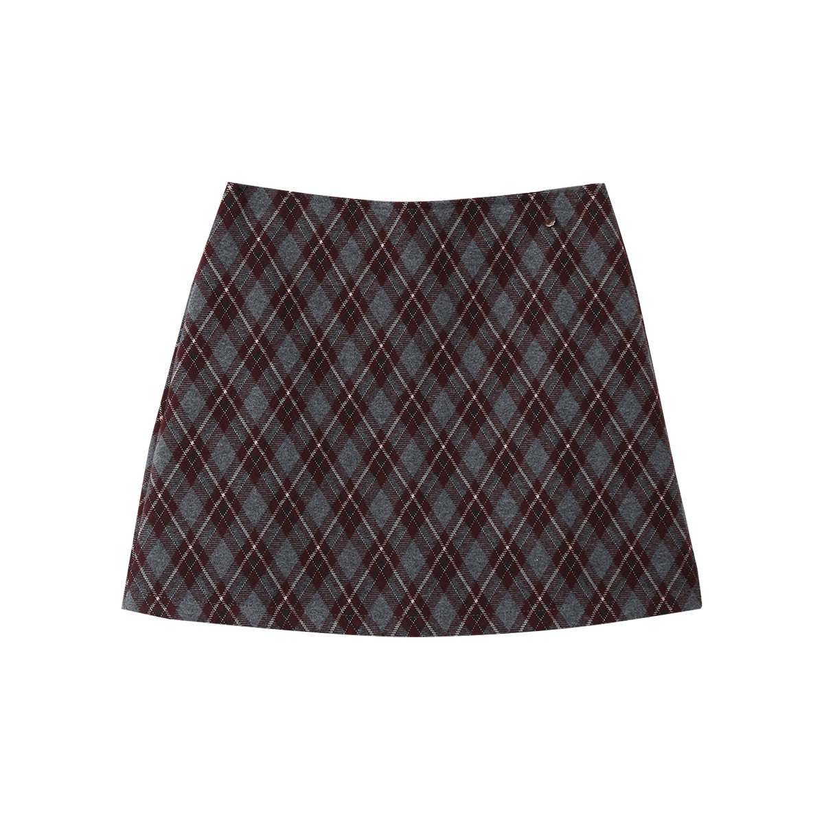 Retro Collegiate-style Tweed Mini Skirt Women's Skirt High-waisted Plaid Bodycon Skirt