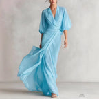 European And American-style Slim-fit Long Dress For Women