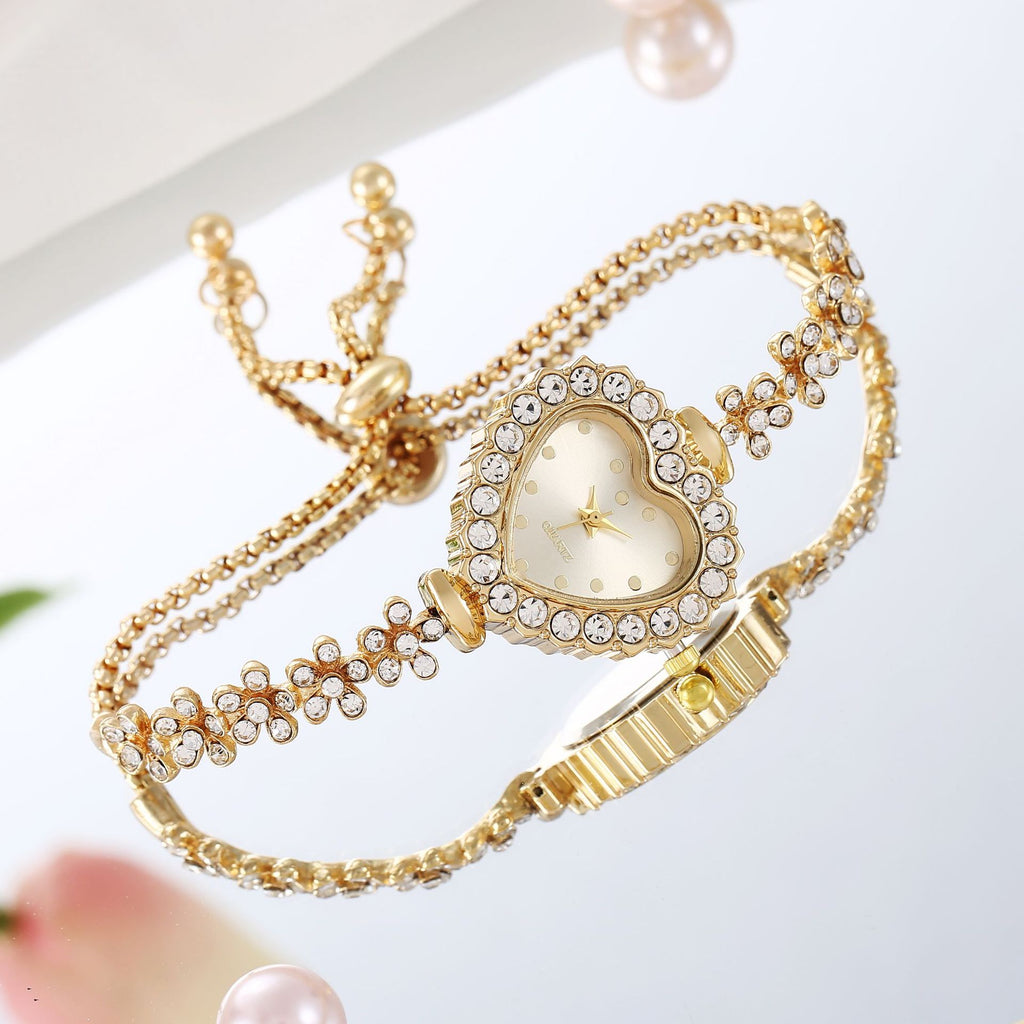 Flower Chain Diamond-embedded Love Women's Elegant All-match Watch