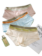 3 Pack Men's Baby Cotton High-Stretch Skin-Friendly Breathable Briefs