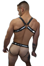 Breedwell Illuminator Bulldog Harness Black Holo