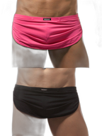 Men's Sexy Side Split  Boxers With Support Pouch