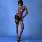 Solid-color Slim-fit Street-style Sleeveless Backless Tank Top For Women