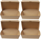 4 x No.10 Corrugated Clamshell Large Lunchbox (Hp3) (4 X 50 S)
