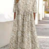 Women's Casual Loose-fit Elegant Printed Dress