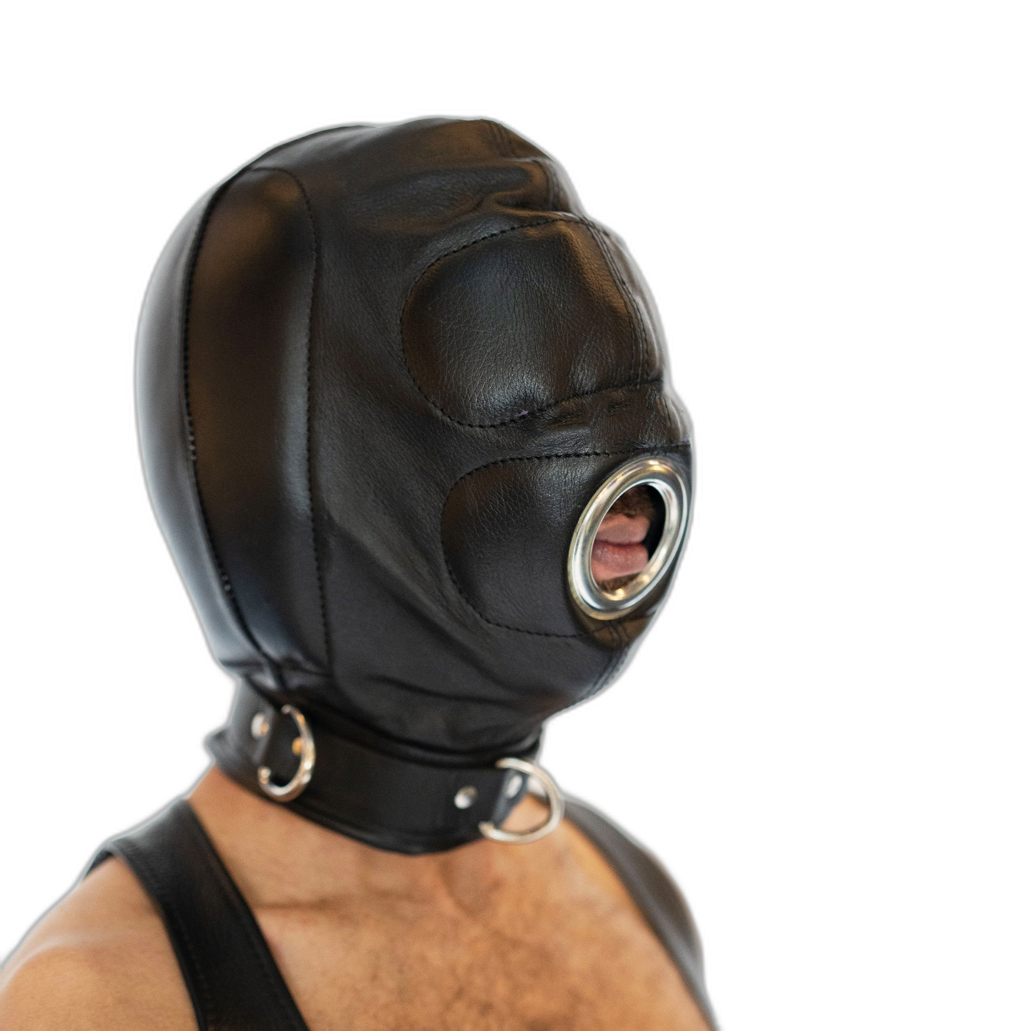 ruff GEAR Leather Padded Cocksucker Hood