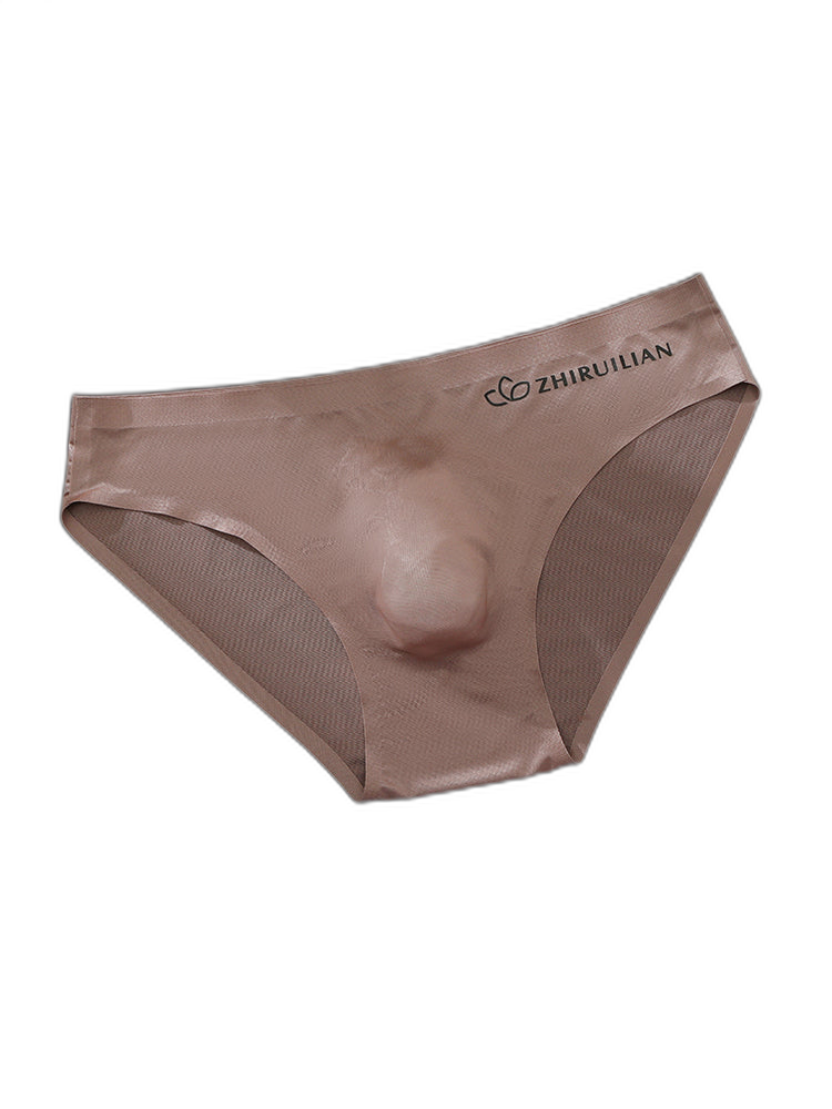 3 Pack Men's Ultra-Thin Seamless Ice Silk Cool-Touch Briefs