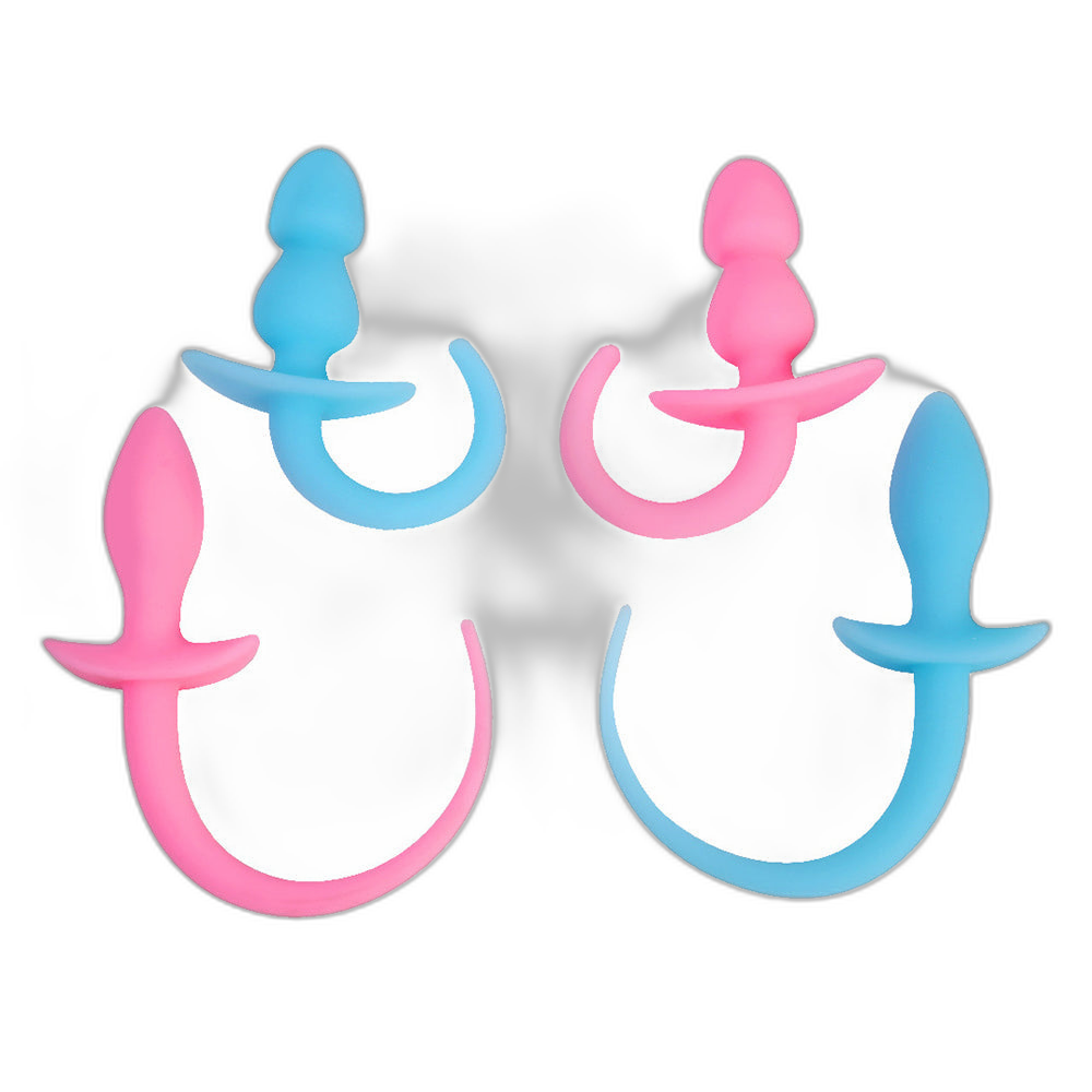 Mojo - Dog Tail Butt Plug - Glow In The Dark Butt Plug - Silicone Butt Plug