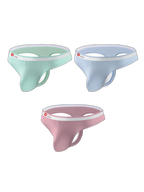 3 Pack Men's U-Pouch Ice Silk Sexy Thong