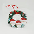 Christmas tree wooden snowman hanging piece
