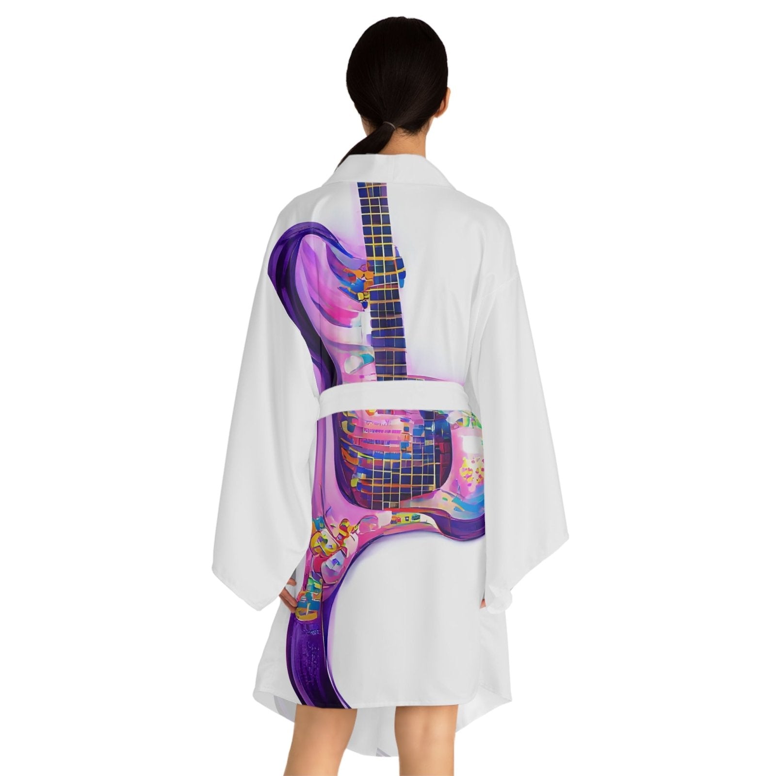 Hippie Guitar - Womens Kimono Robe