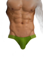 2 Pack Men's Solid Color Low Rise Sweat-Absorbent Large U-Shaped Small Pocket Briefs