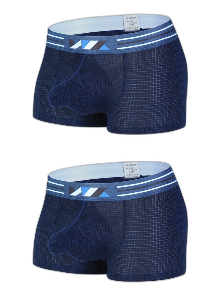 2 Pack Separated Pouch Comfy Mens Boxer Briefs