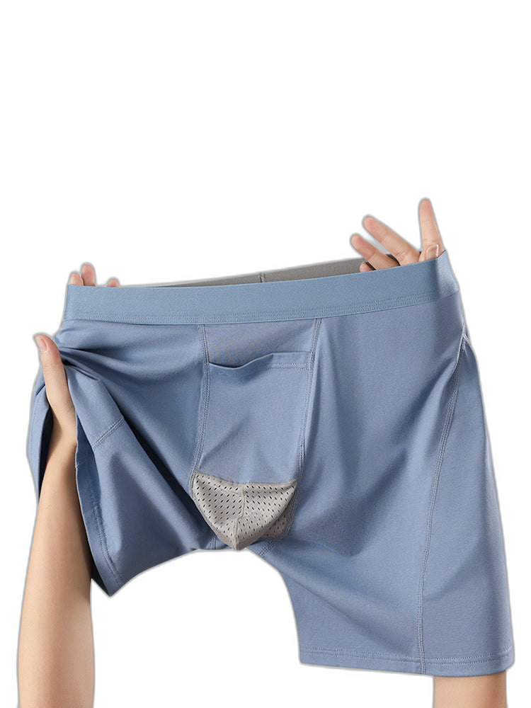 2 Pack Men's Gun Bullet Separation Casual Sports Breathable Cotton Mid-Rise Midway Briefs