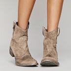 Square Heel Low Martin Boots