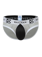 2 Pack Men's Sexy Mesh Front Opening Sponge Coaster Briefs