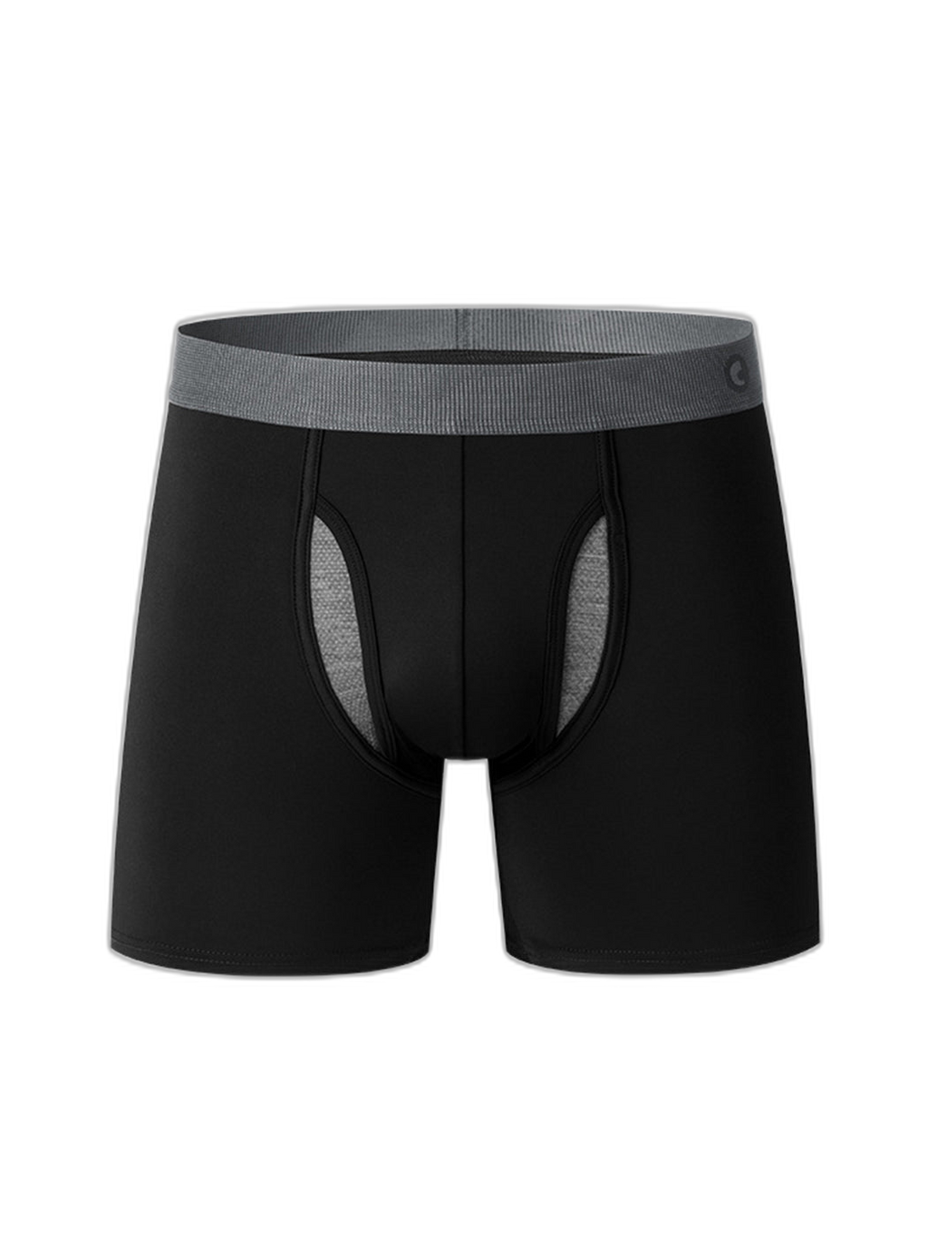 Breathable Sports Boxer Briefs with Open Fly