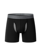 Breathable Sports Boxer Briefs with Open Fly