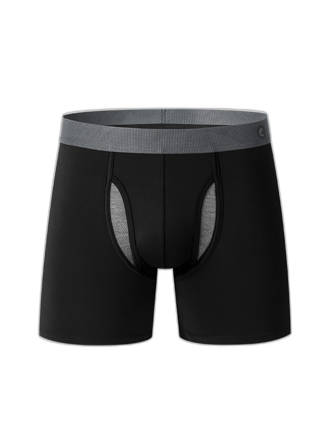 Breathable Sports Boxer Briefs with Open Fly