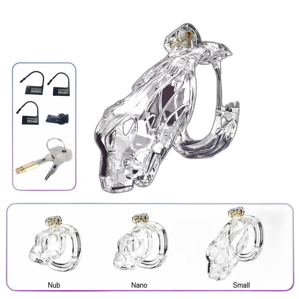 Guard Dog - Male Chastity Cage with Belt