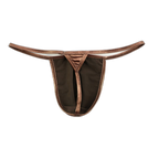 Shiny PU Leather Thong