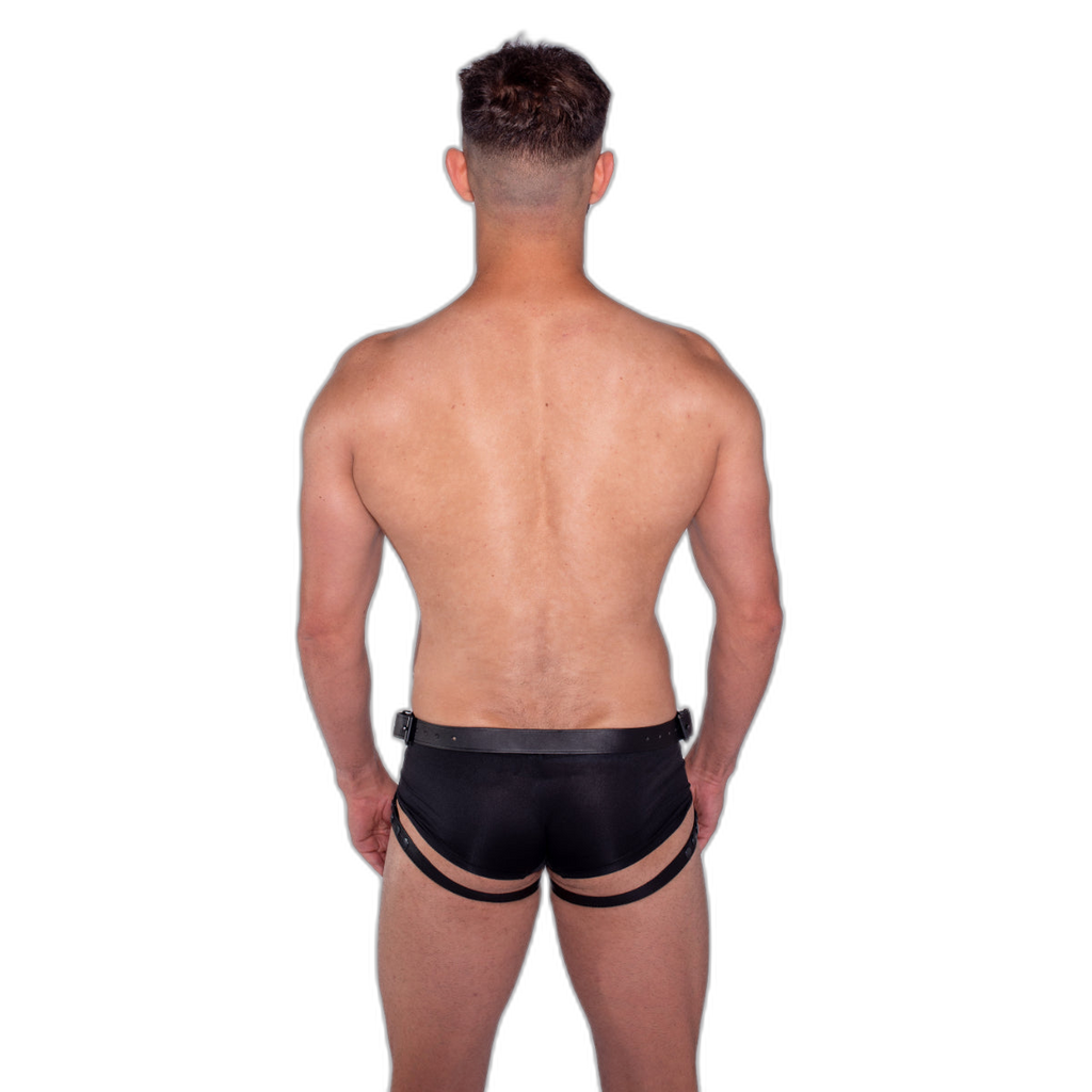 Prowler RED Leather Dong Harness Black