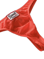 2 Pack Men's Sexy Breathable Mesh Thongs with High Stretch