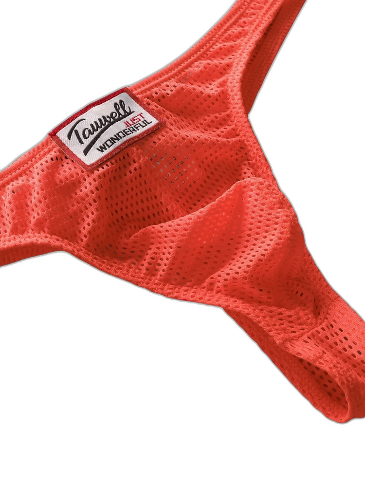 2 Pack Men's Sexy Breathable Mesh Thongs with High Stretch