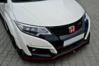 Maxton Design - FRONT SPLITTER V.1 HONDA CIVIC IX TYPE R (2015-2017)