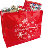 Christmas Decoration Re-usable Storage Bag with Handles and Zip 58cm x 30cm
