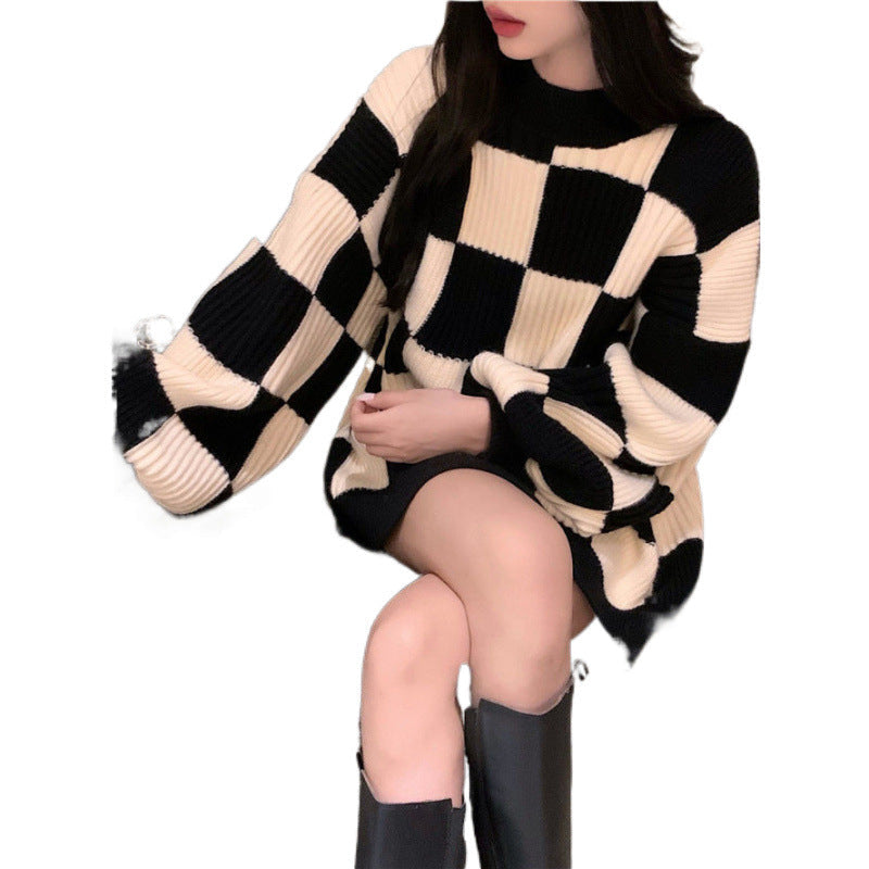 Women's Plus-Size Winter Knitted Sweater
