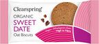 12 x Clearspring Org Oat Biscuits Sweet Date - 40g