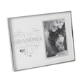 Heartfelt Moments Nickel Plated Frame Heart 4" x 6" Grandma