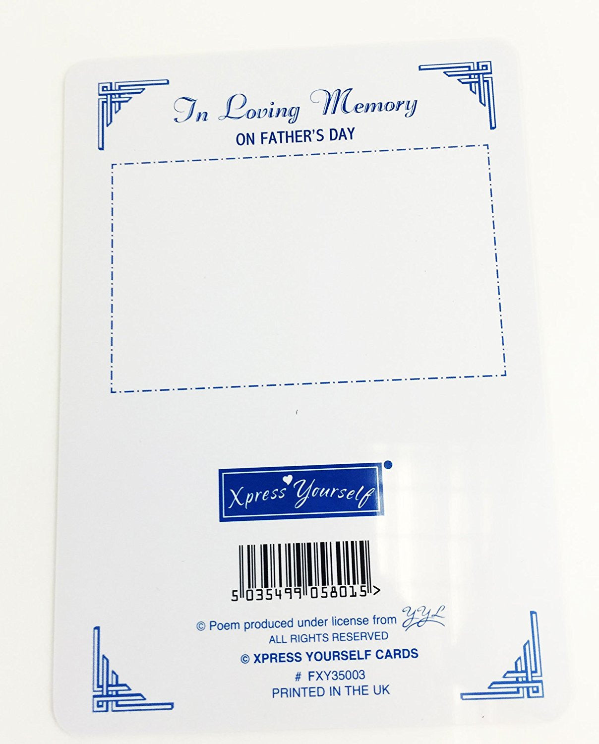 In Loving Memory - Of A Dear Grandad - Grave/Graveside Memorial Card