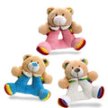 Rainbow Teddy Baby Rattle 15 cm - Cream